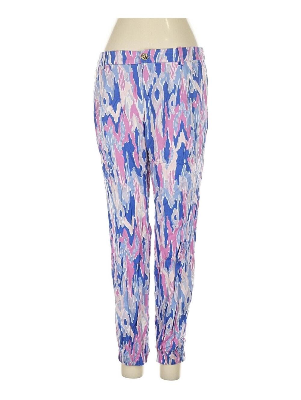 Lilly Pulitzer Saffron Pants Amethyst One Too Many Size 4